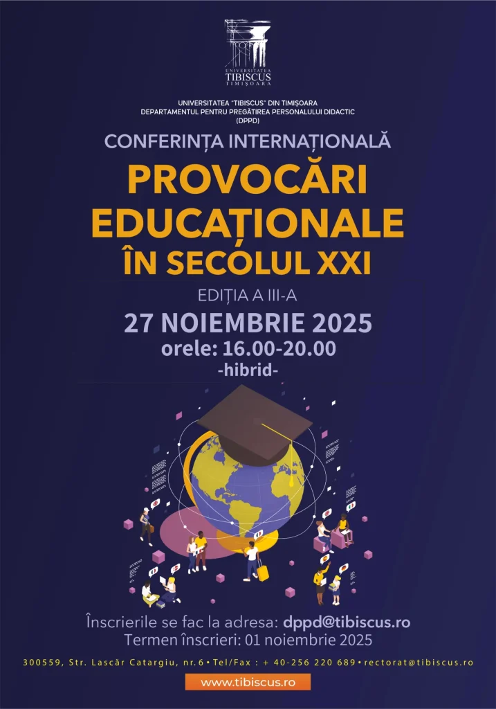 afis a3 conferinta 2025 provocari educationale in secolul xxi scaled
